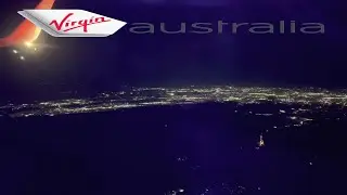Sydney Airport night takeoff bound for Perth [Virgin Australia Boeing 737-800]