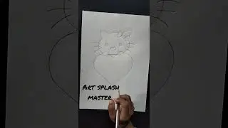 hello kitty heart drawing#viral #shorts #video #drawing