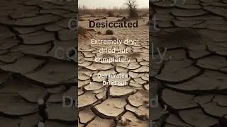 desiccated #englishvocabulary #meaning #sentence