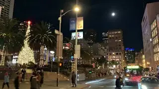 4K Night trip by Cable Car // San Francisco // Dec 2022