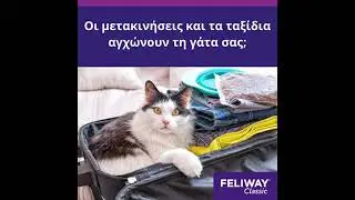 FELIWAY Classic Spray - &Eta; &lambda;ύ&sigma;&eta; ό&tau;&alpha;&nu; &omicron;&iota; &mu;&epsilon;&tau;&alpha;&kappa;&iota;&nu;ή&sigma;&epsilon;&iota;&sigmaf; &kappa;&alpha;&iota; &tau;&alpha; &tau;&alpha;&xi;ί&delta;&iota;&alpha; &alpha;&gamma;&chi;ώ&nu;&omicron;&upsilon;&nu; &tau;&eta; &gamma;ά&tau;&alpha; &sigma;&alpha;&sigmaf;
