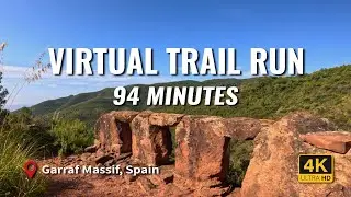 94 Minute ☀️ Summer POV Trail Run - Join me on your Treadmill 🏃🏃‍♀️🏃‍♂️