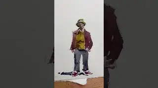Sketching people in watercolour #loosewatercolorpainting #watercolourpaint #art #watercolor