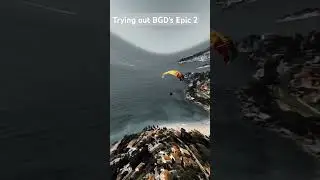 Testing BGD's Epic 2! Thanks Valentin Gilet! @FlyBGD  #roquebrunecapmartin #paragliding #parapente