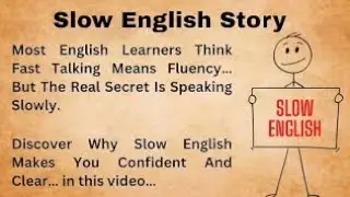 Why Slow English Talking Is Important | The Secret Power of Slow English Talking | Bookish English