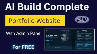 Build a Fully Functional PHP Portfolio Website Using OpenCode CLI (With Database)