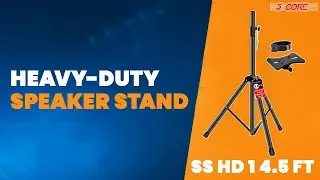 Take Your Sound Higher with the 5Core Heavy-Duty Speaker Stand!