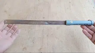 DIY handle for hacksaw blade from PVC pipe