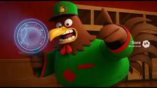 Aqua teen hunger force (Chicken) voice lines capture rooster #sora2 