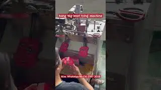 Hang tag knot tying machine