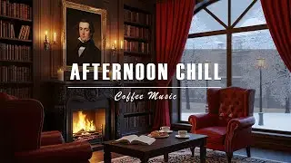 🔥 Cozy Winter Fireplace Ambience with Smooth Jazz | Relaxing Caf&eacute; Music for Study & Calm Moments