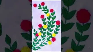 Hand Embroidery Table Cloth Design. #shorts