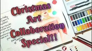 Art Collaboration with SKETCH BY SKETCH!! Gift Unboxing! 📦 Christmas Special! 🎄❄