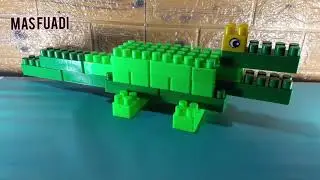 Tutorial Membuat Lego Binatang Aligator - Building Blocks - Balok Susun