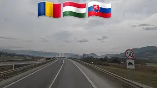 Truck Vlog - Fast Crossing Romania, Hungary, and Mountain views in Slovakia.