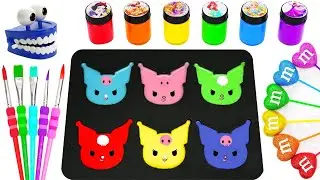 Satisfying Video | Rainbow Kuromi, 6 Color Magic Bottles & Slime Cutting Sounds!