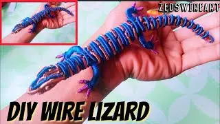 How to Make Wire Lizard? / Wire Art Lizard / Zed's Wire Art