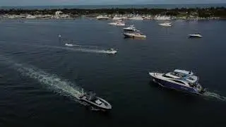 Haul Over Sandbar from the  Drone