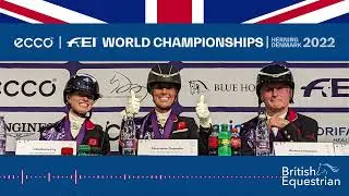 Team silver for British dressage quartet