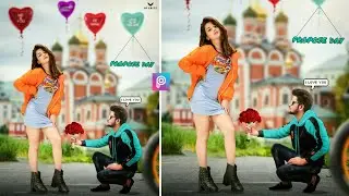Propose Day Photo Editing | Photo Editing With Avneet Kaur | Propose Day Viral Photo Editing #shorts