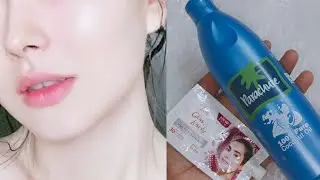 Coconut oil and a fair lovely cream for face whitening | Coconut oil uses | Fair and lovely cream 