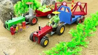 diy mini tractor Hand Pump Construction Project | using bricks | Village Water Supply |