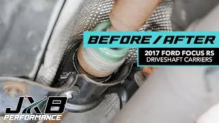 Focus RS Driveshaft Flex Before/After Installing JXB Performance Driveshaft Carrier