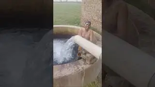 Swimming in the village pool | tube well swimming| village life in Pakistan| village tube well|bath