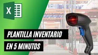 Cómo hacer Inventario en Excel con código de barras [2023] (solo 2 fórmulas y 5 minutos)