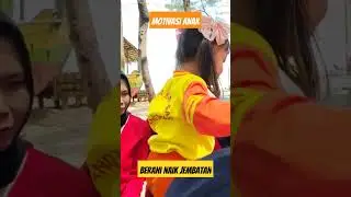 outbound Parenting Memotivasi Anak Naik Jembatan. #outbound #outboundparenting #kakbudi #parenting