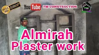 Almirah plaster work // Shelve plastering