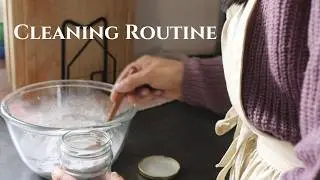 Cleaning Routine | How to make natural cleaning recipes  Autumn fairy garden | Vlog #083