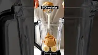 Banana shake 2500 calories recipe #shake  #banana #shorts