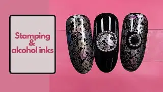 Stamping nail art with alcohol inks  | My own stash