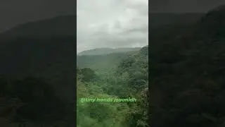 Scenic view of western ghats through vistadom coach #railways #vistadom