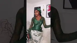 Trending Emerald green asoebi lace style 2025