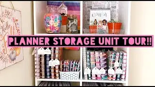 TOUR OF MY PLANNER STORAGE UNIT!
