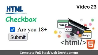 Html checkbox | Checkbox in html 