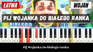 Wojan - Pij Wojanka Do Białego Ranka 🎹| Piano Tutorial (Łatwa) Nuty w opisie
