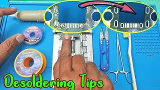 Desoldering tips | how to remove solder from pcb points | how to use desodering wire and pump