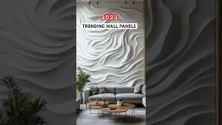 Designer Wall Panels❣️#louvers #mouldings #wallpanels #customise #designer #abstract #interior #wow