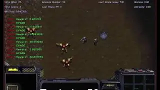 BWAPI Q-Learning 4 Dragoon vs 4 Zealots