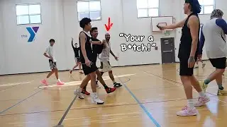 College Kids F!GHT Grown Men in YMCA League !