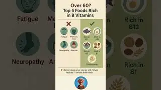 Over 60? 🧠 B Vitamins Keep Memory Sharp & Boost Energy #healthyeating #over60 #vitaminb