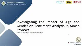 Investigating the Impact of Age and Gender on Sentiment Analysis in Movie Reviews | AIR-RES 2025