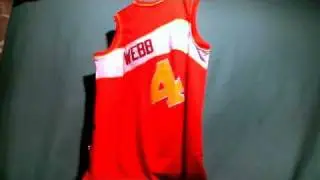 Spud Webb Atlanta Hawks Retro Throwback Jersey Size XL