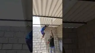 Asbestos sheet fitting 👌👌 #shorts #shortsfeed #shortvideo #installation #asbestos