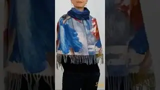 Transforme seu cachecol em um poncho elegante! #moda #scarfbrasil #scarf