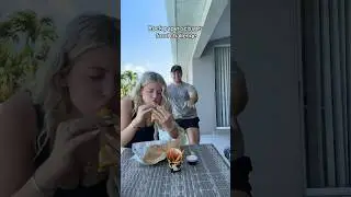 &ldquo;Rock, Paper, Scissors&rdquo; food challenge 🤣 #shorts ￼