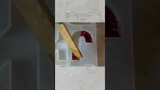 DIY Epoxy Resin Craft Resin Alphabet Letter Keychain Simple Resin Craft For BEGINNERS with GLITTERS